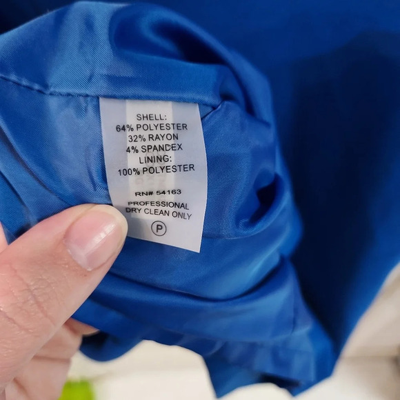 Calvin Klein Royal Blue Sleeveless Square Neck Shealth Dress in Size 12 - Picture 12 of 12